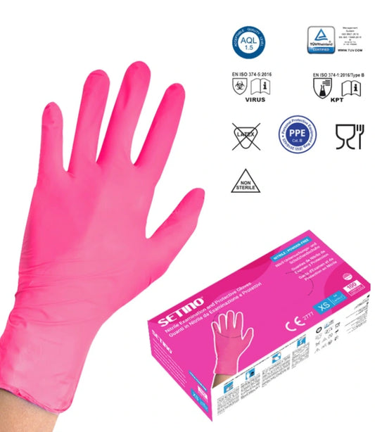 10 doboz NITRIL vizsgáló- és védőkesztyű - púdermentes, 3,5 gramm, fehér